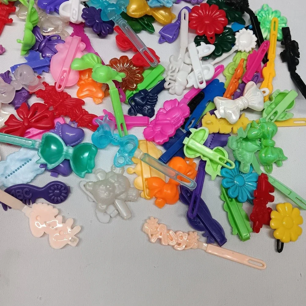 VTG Goody Mixed Plastic Hair Kid Clips Barrettes 88 Piece Lot 70s 80s 90s Shapes